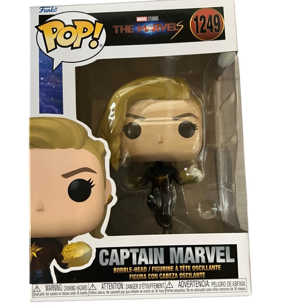 Funko The Marvels Captain Marvel Pop Vinyl Figure Box